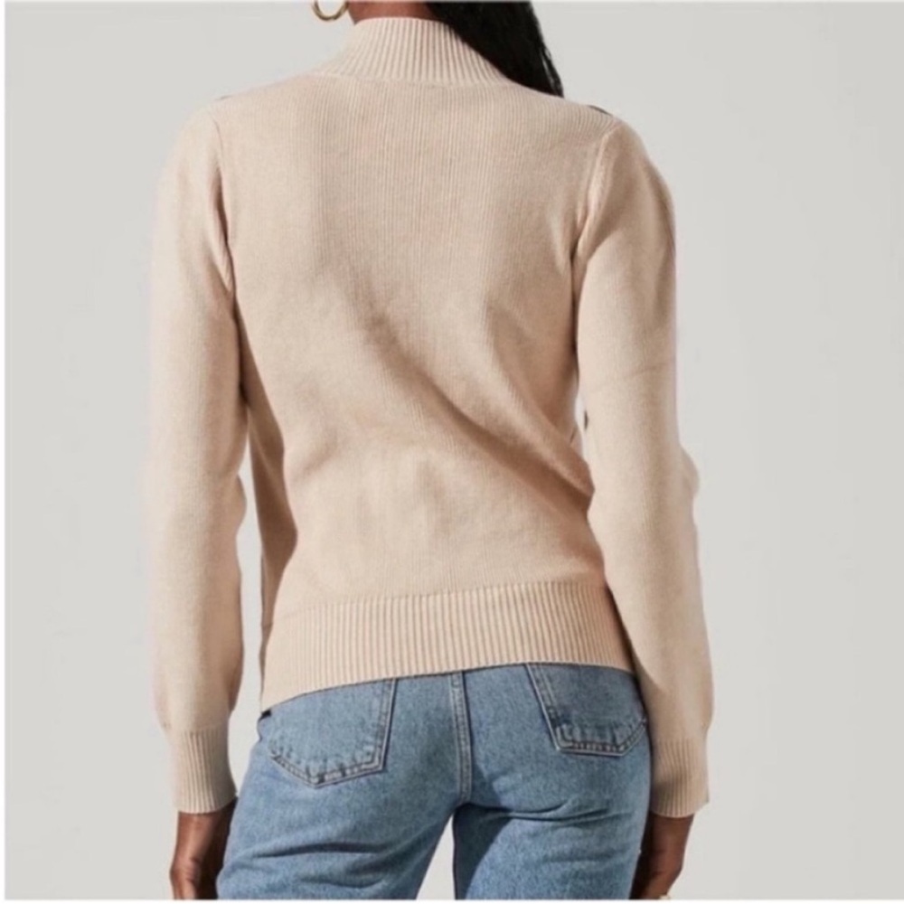 ASTR The Label Women’s Sweater Hilary Sweater Sand New with Tags size Small - Picture 4 of 12